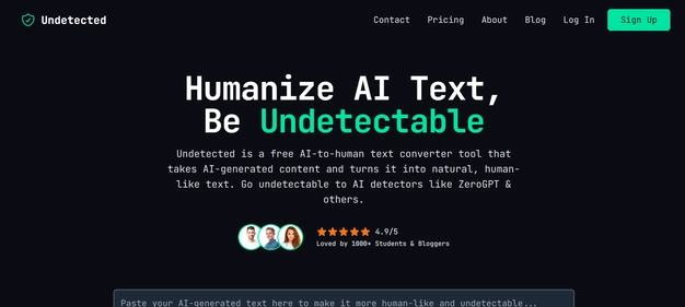 Undetected homepage