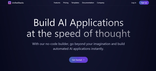 UnifiedStacks homepage