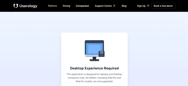 Userology homepage