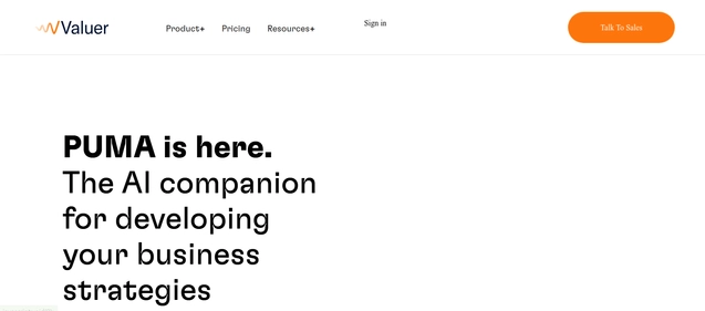 Valuer.ai homepage