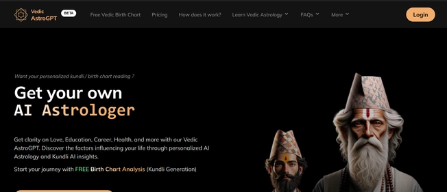 Vedic AstroGPT homepage