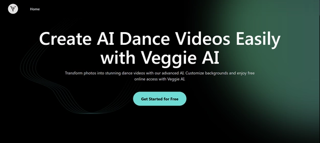 VeggieAI Dance homepage