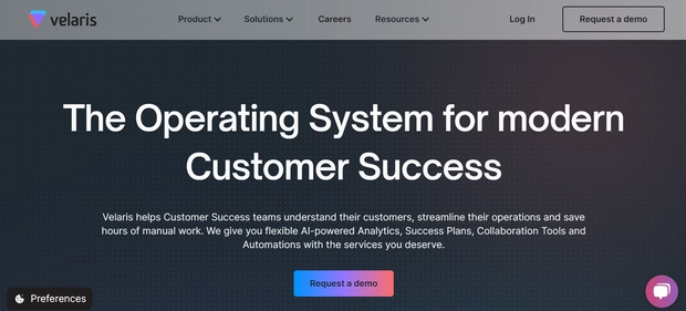 Velaris homepage