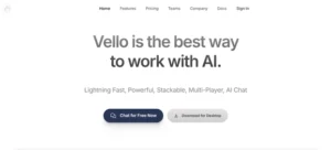 Vello homepage