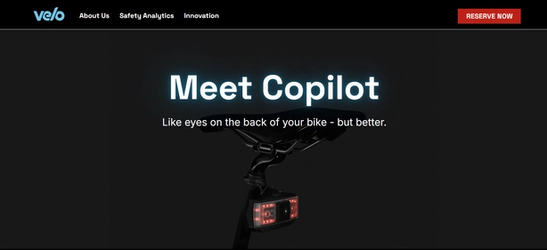 Velo AI homepage