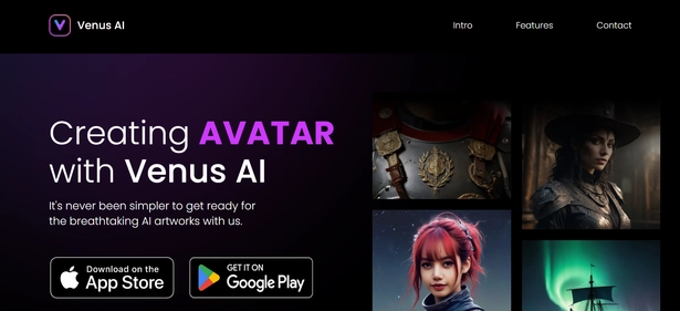 Venus AI homepage