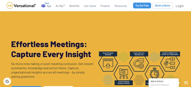 Versational AI homepage