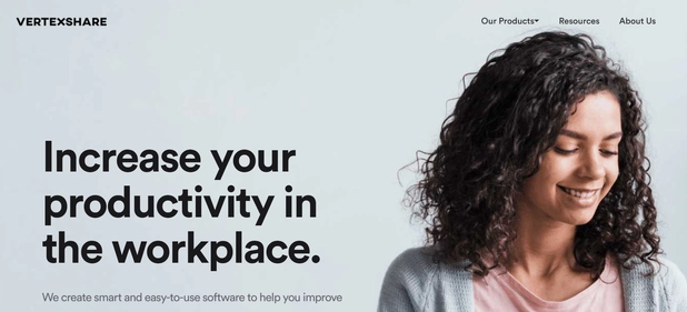 VertexShare homepage