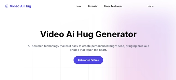 Video AI Hug homepage