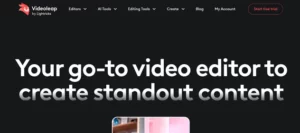 Videoleap homepage