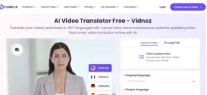 Vidnoz AI Video Translator